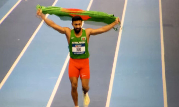এশিয়ান ইনডোরে সোনা জিতলেন বাংলাদেশের ইমরানুর