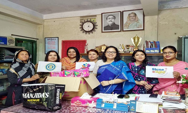 শ্রীমঙ্গলে স্যানিটারী কিটস কর্ণার স্থাপন