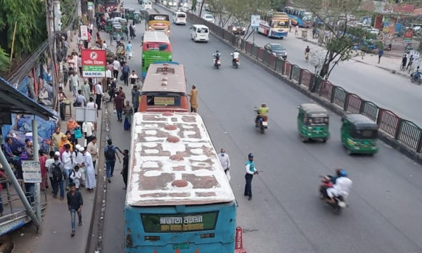 যানজট নিরসনে আজ থেকে বাসের গেটলক সিস্টেম চালু