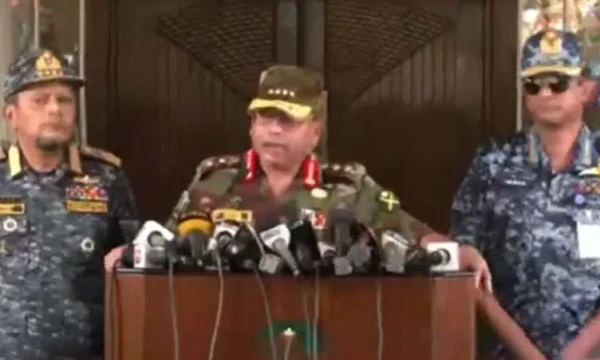 দেশ পরিচালনার দায়িত্ব নিলো সেনাবাহিনী