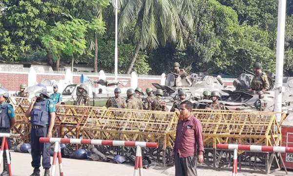 বঙ্গভবন ঘিরে নিরাপত্তা জোরদার
