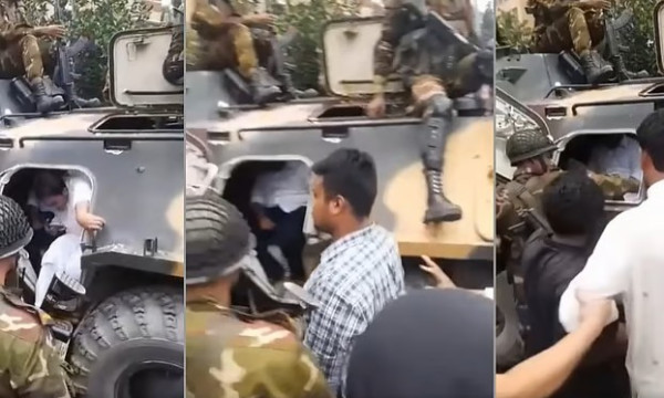 সেনাবাহিনীর সাঁজোয়া যানে করে গোপালগঞ্জ ছাড়লেন এনসিপির নেতারা