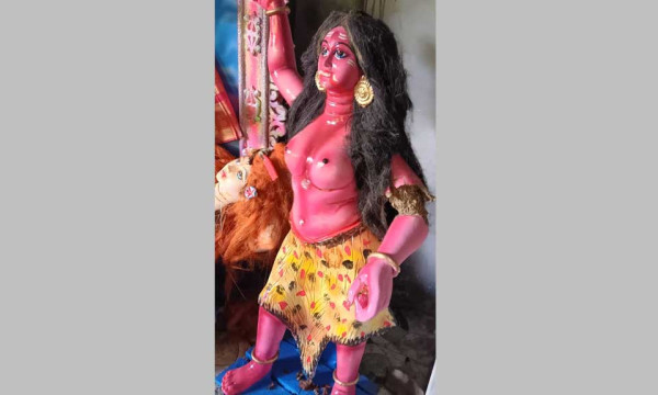 ফরিদপুরে রাতের অন্ধকারে মন্দিরের প্রতিমা ভাঙচুর